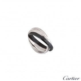 Cartier Trinity de Cartier Ring 18k White Gold and Ceramic B4095500